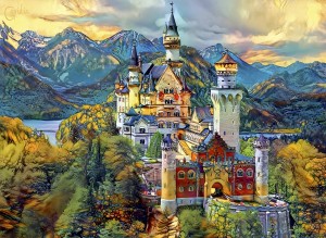 Bluebird: Neuschwanstein Castle (6000) grote puzzel