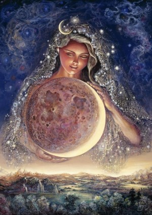Grafika: Josephine Wall - Moon Goddess (2000) verticale puzzel