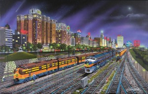 SunsOut: Chicago Nights (1000) treinpuzzel