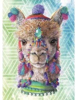 Dino: Llama (500XL) verticale puzzel