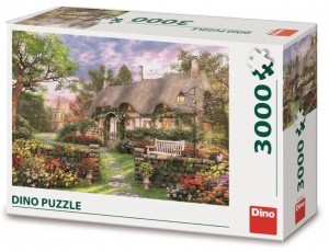 Dino Puzzle: Romantic Cottage - Dominic Davison (3000) legpuzzel