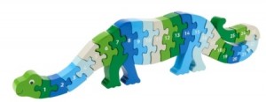 Lanka Kade: Dizzie the Dinosaur 1 t/m 25 - houten kinderpuzzel