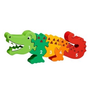 Lanka Kade: Krokodil Getallen 1 t/m 5 (5) houten kinderpuzzel