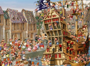 Grafika: Francois Ruyer - Pirates (4000) legpuzzel