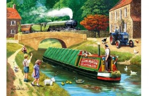 Nostalgia: Rail & Canal (1000) legpuzzel