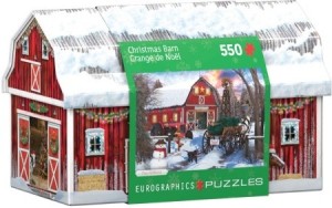 Eurographics: Christmas Barn (550) tinnen blik