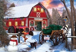 Eurographics: Christmas Barn (550) tinnen blik