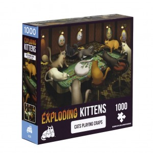 Exploding Kittens: Cats playing Craps (1000) kattenpuzzel
