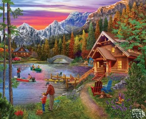 SunsOut: Stone Bridge Lake (1000) legpuzzel