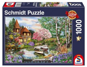 Schmidt: House on the Lake (1000) legpuzzel