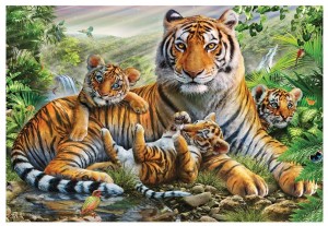 Schmidt: Tiger and Cubs (1000) legpuzzel