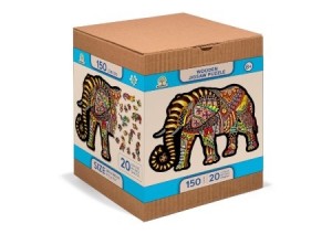Wooden City: Magic Elephant (150) houten shaped puzzel