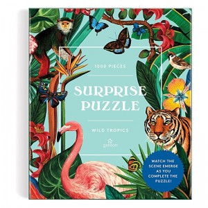 Galison: Surprise Puzzle - Wild Tropics (1000) verticale puzzel