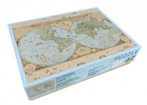 Bekking en Blitz: Wereldkaart Het Scheepvaartmuseum (1000) legpuzzel
