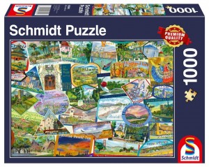 Schmidt: Travel Sticker (1000) legpuzzel