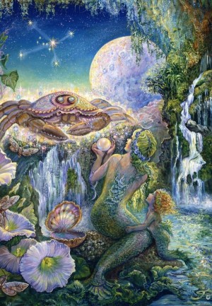 Grafika: Josephine Wall - Zodiac Sign Carcer (1000) verticale puzzel