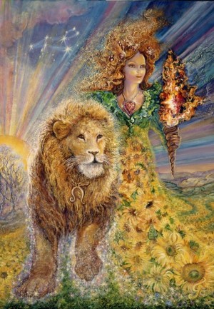 Grafika: Josephine Wall - Zodiac Sign Lion (1000) verticale puzzel