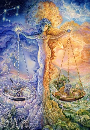 Grafika: Josephine Wall - Zodiac Sign Balance (1000) verticale puzzel