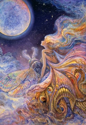 Grafika: Josephine Wall - Fly Me to the Moon (1000) verticale puzzel