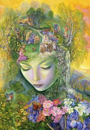 Grafika: Josephine Wall - Head Gardener (1000) verticale puzzel