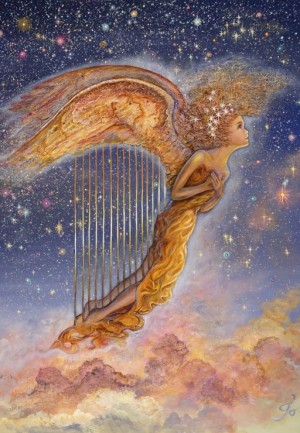 Grafika: Josephine Wall - Harp Angel (1000) verticale puzzel