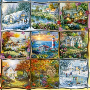 Alipson: Seasons Nine Patch (1000) vierkante puzzel