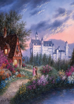 Alipson: Bavarian Castle (500) verticale puzzel