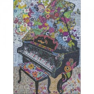 Heye: Quilt Art - Sewn Piano (1000) verticale puzzel