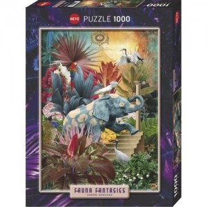 Heye: Fauna Fantasies - Elephantaisy (1000) verticale puzzel