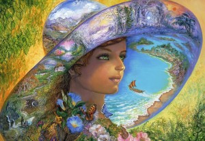 Grafika: Josephine Wall - Hat of Timeless Places (1000) legpuzzel