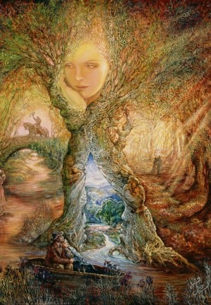 Grafika: Josephine Wall - Willow World (1000) verticale puzzel