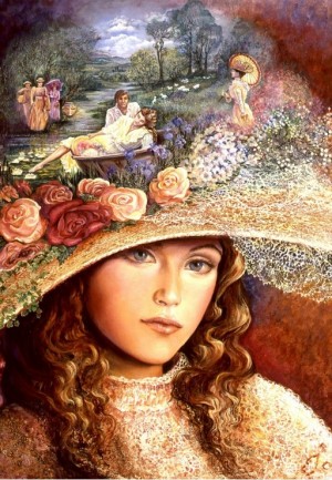 Grafika: Josephine Wall - Grandmother's Hat (1000) verticale puzzel