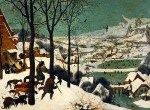 Art by Bluebird: Brueghel - Hunters in the Snow (3000) kunstpuzzel