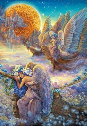 Grafika: Josephine Wall - I Saw Three Ships (1000) verticale puzzel