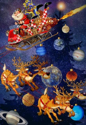 Bluebird: Santa Claus is Arriving (1000) verticale puzzel