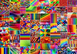 Grafika: Collage Colors (2000) legpuzzel
