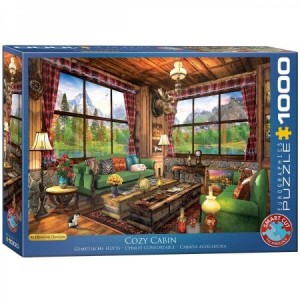 Eurographics: Dominic Davison - Cozy Cabin (1000) legpuzzel