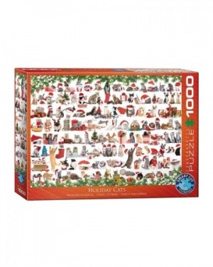 Eurographics: Holiday Cats (1000) kerstpuzzel