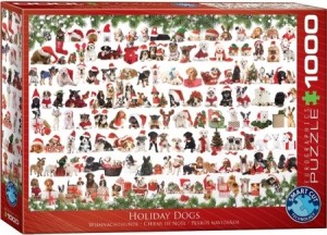 Eurographics: Holiday Dogs (1000) kerstpuzzel