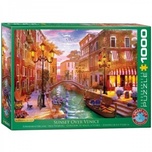 Eurographics: Sunset over Venice - Dominic Davison (1000) legpuzzel