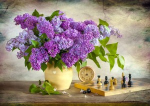 Enjoy: Lilac and Chess (1000) legpuzzel