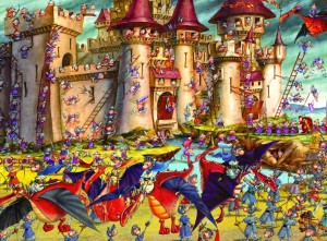 Grafika: Castle Fight - Francois Ruyer (2000) legpuzzel