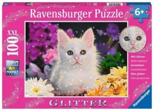 Ravensburger: Schitterend Katje - Glitter (100XXL) kinderpuzzel