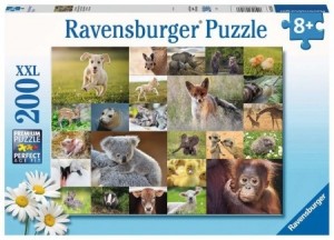Ravensburger: Schattige Babydieren (200XXL) kinderpuzzel