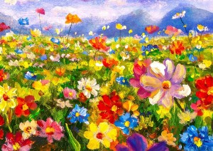 Enjoy: Colorful Flower Meadow (1000) bloemenpuzzel