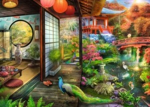 Ravensburger: Theehuis in Japanse Tuin (1000) legpuzzel