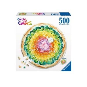 Ravensburger: Circle of Colors - Pizza (500) ronde puzzel