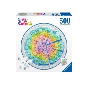 Ravensburger: Circle of Colors - Rainbow Cake (500) ronde puzzel