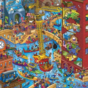 Alipson: Steve Skelton - All Dogs must be on a Leash (1000) vierkante puzzel