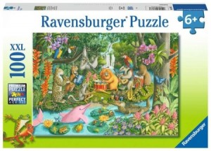 Ravensburger: Het Jungle-orkest (100XXL) kinderpuzzel